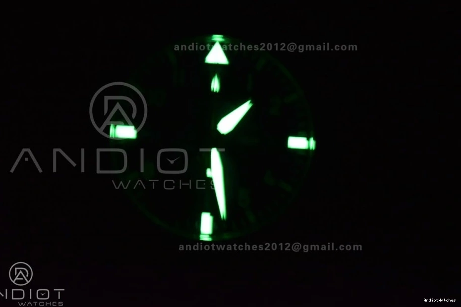 Leather Edition Strap Pilot on 1004 Dial Youthful Chrono Hand SS AZF Orange Blue 1:1 Best Blue A 0130